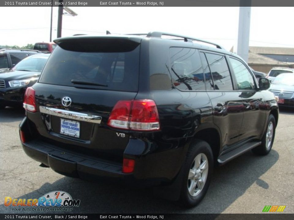 2011 Toyota Land Cruiser Black / Sand Beige Photo #4