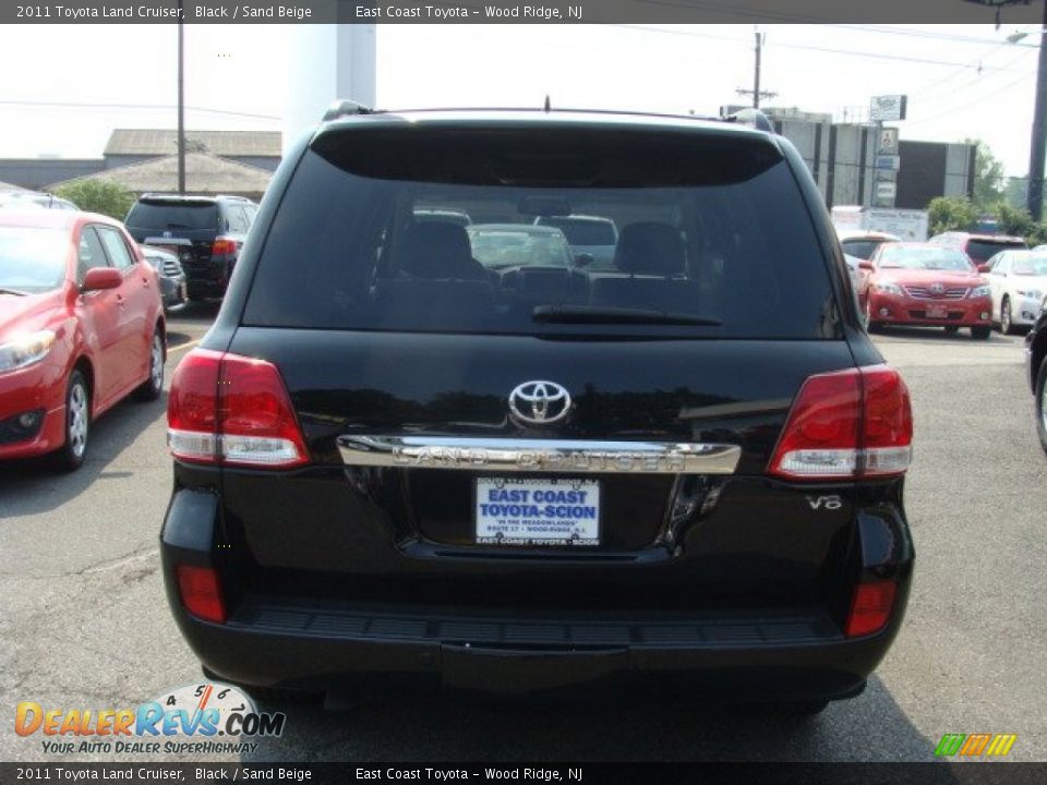 2011 Toyota Land Cruiser Black / Sand Beige Photo #5