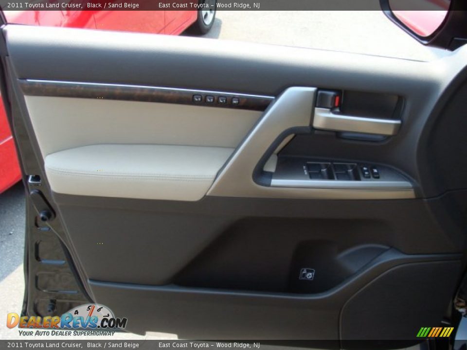 2011 Toyota Land Cruiser Black / Sand Beige Photo #6
