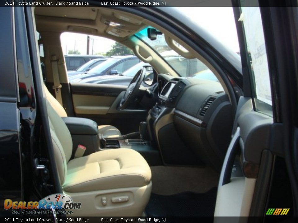 2011 Toyota Land Cruiser Black / Sand Beige Photo #8