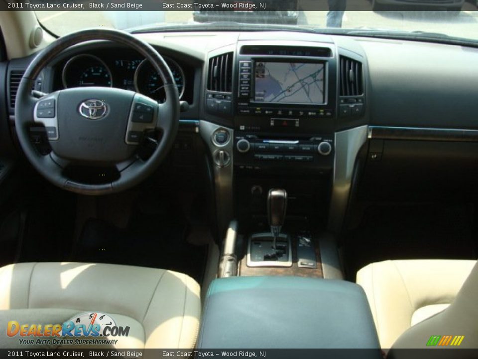 2011 Toyota Land Cruiser Black / Sand Beige Photo #9