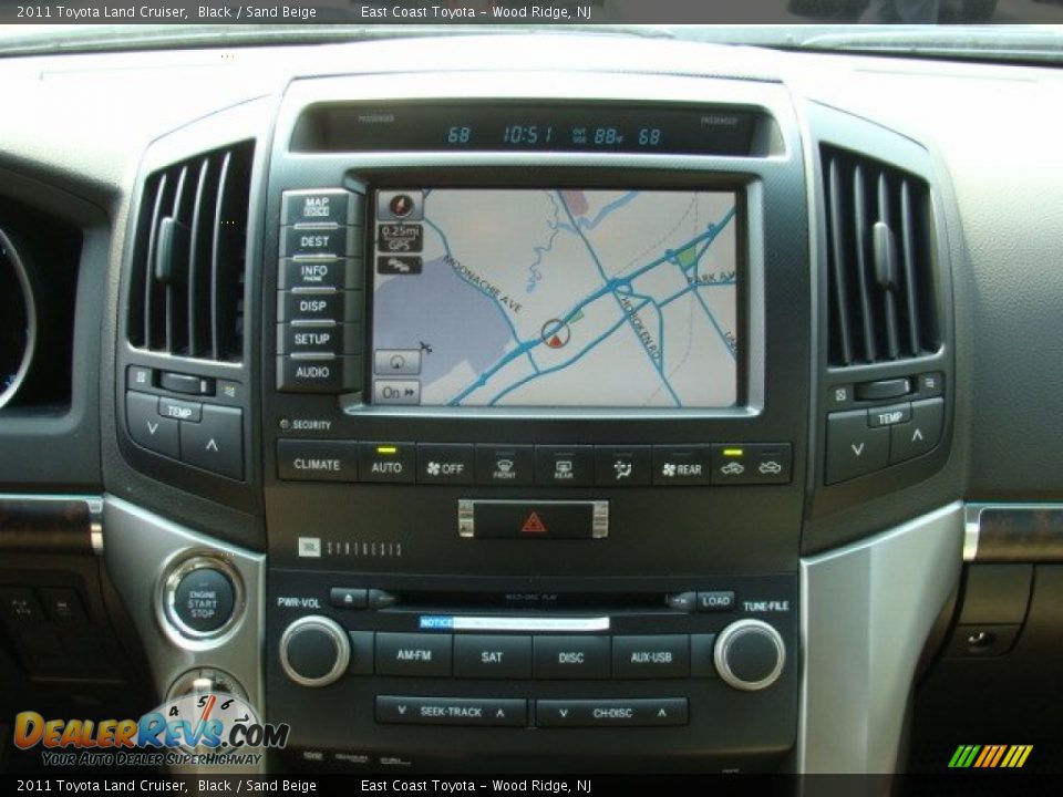 2011 Toyota Land Cruiser Black / Sand Beige Photo #11