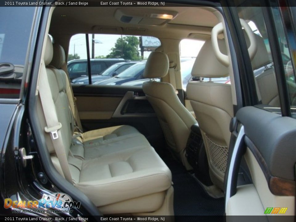2011 Toyota Land Cruiser Black / Sand Beige Photo #12