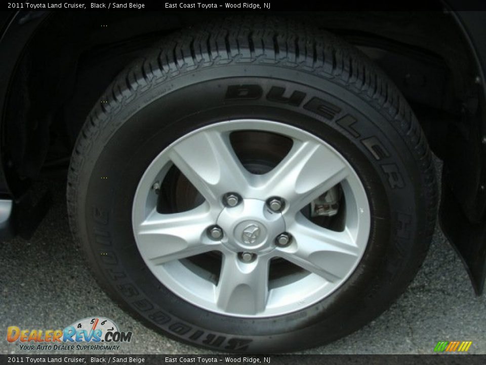 2011 Toyota Land Cruiser Black / Sand Beige Photo #14