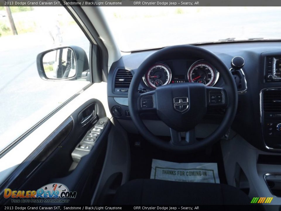 2013 Dodge Grand Caravan SXT Sandstone / Black/Light Graystone Photo #9