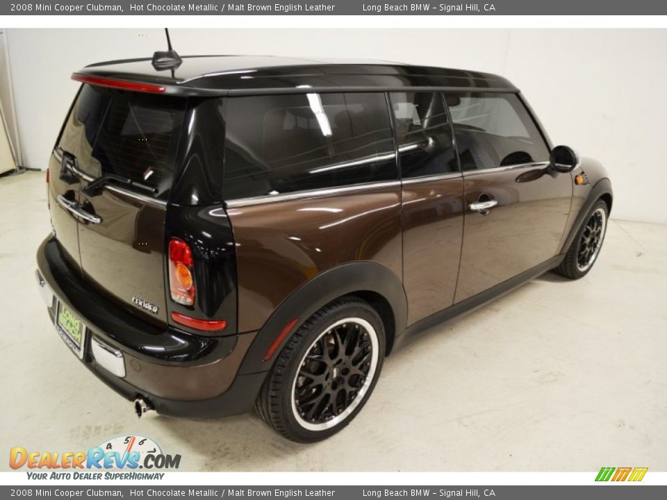 2008 Mini Cooper Clubman Hot Chocolate Metallic / Malt Brown English Leather Photo #5