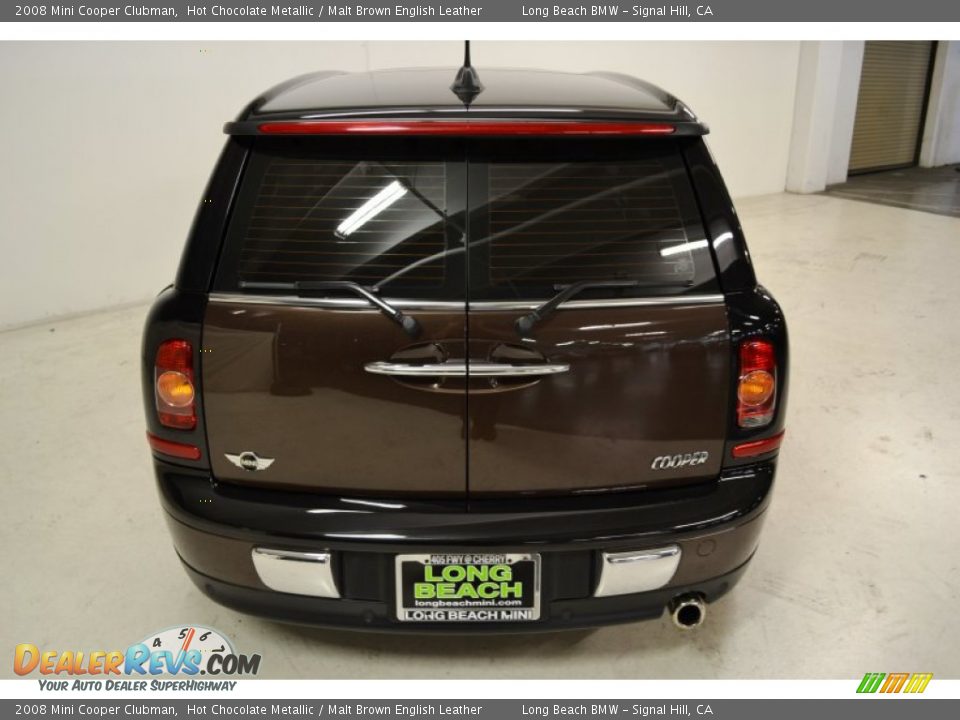 2008 Mini Cooper Clubman Hot Chocolate Metallic / Malt Brown English Leather Photo #6