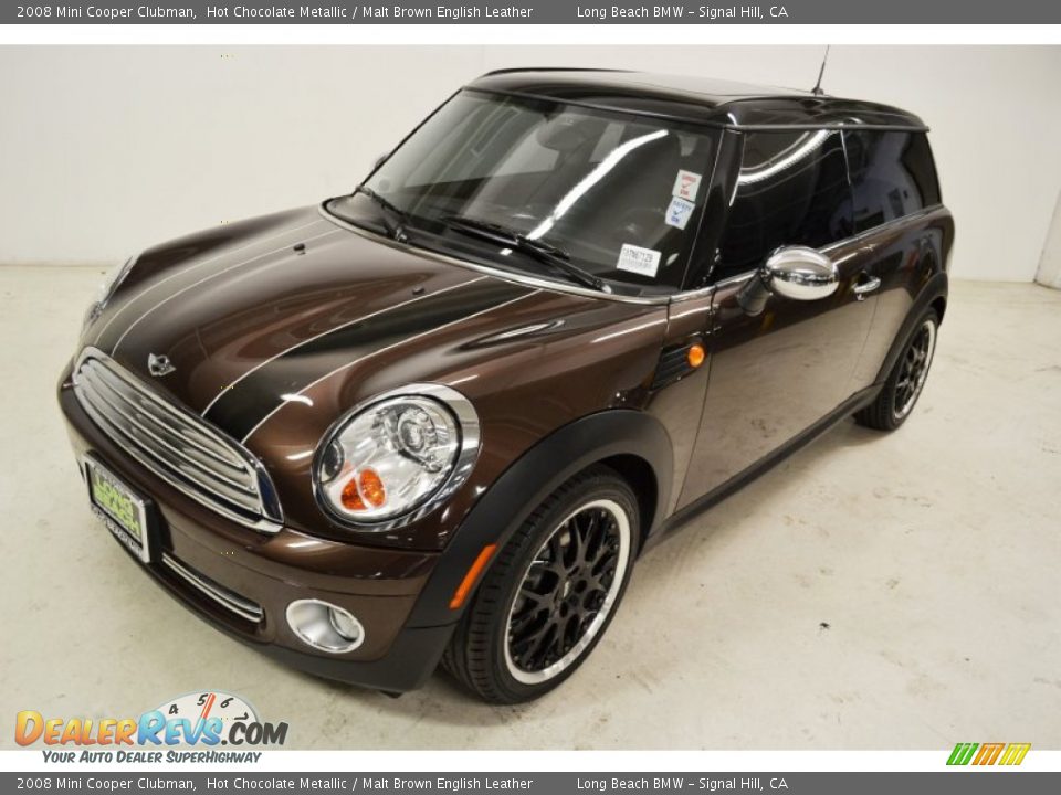 2008 Mini Cooper Clubman Hot Chocolate Metallic / Malt Brown English Leather Photo #7