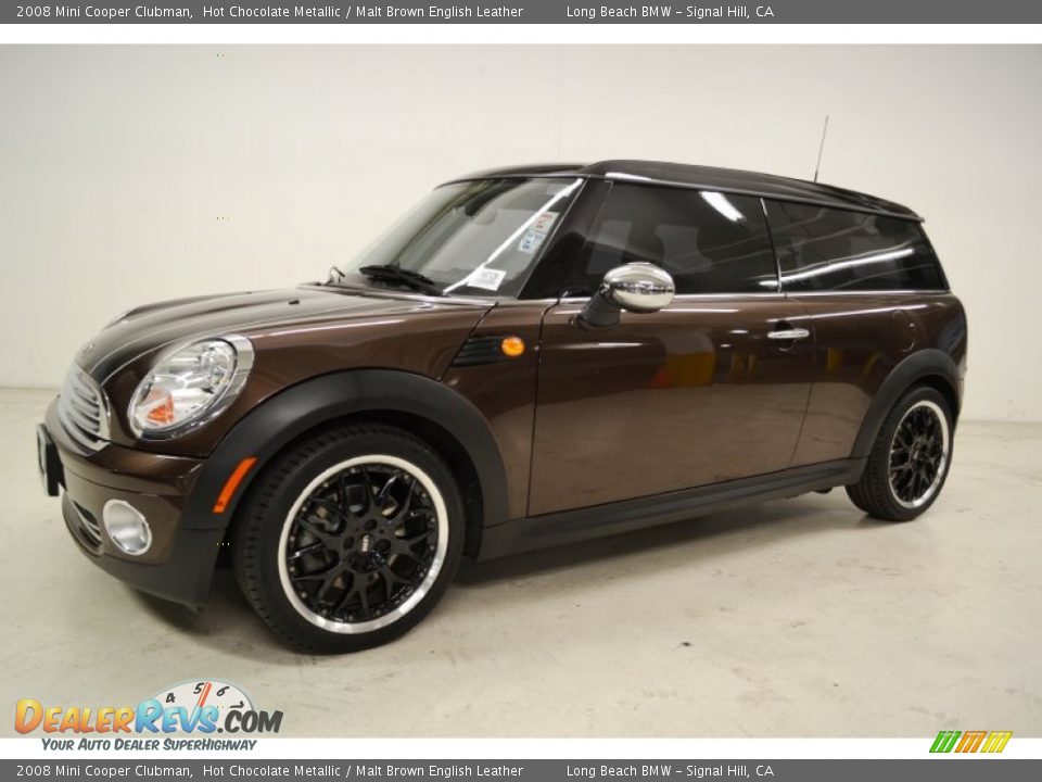 2008 Mini Cooper Clubman Hot Chocolate Metallic / Malt Brown English Leather Photo #8