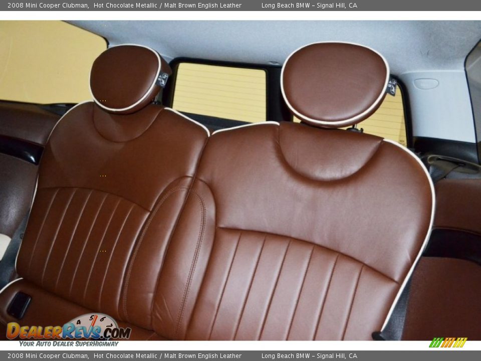 2008 Mini Cooper Clubman Hot Chocolate Metallic / Malt Brown English Leather Photo #14