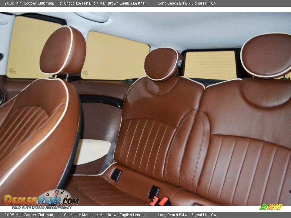 2008 Mini Cooper Clubman Hot Chocolate Metallic / Malt Brown English Leather Photo #15