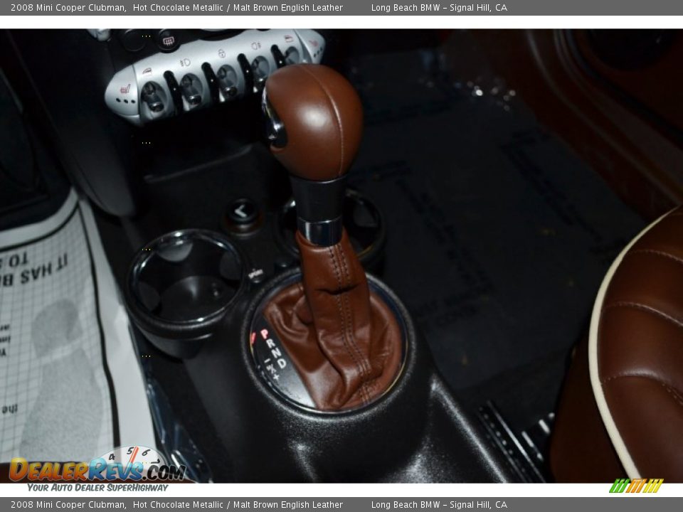 2008 Mini Cooper Clubman Hot Chocolate Metallic / Malt Brown English Leather Photo #22