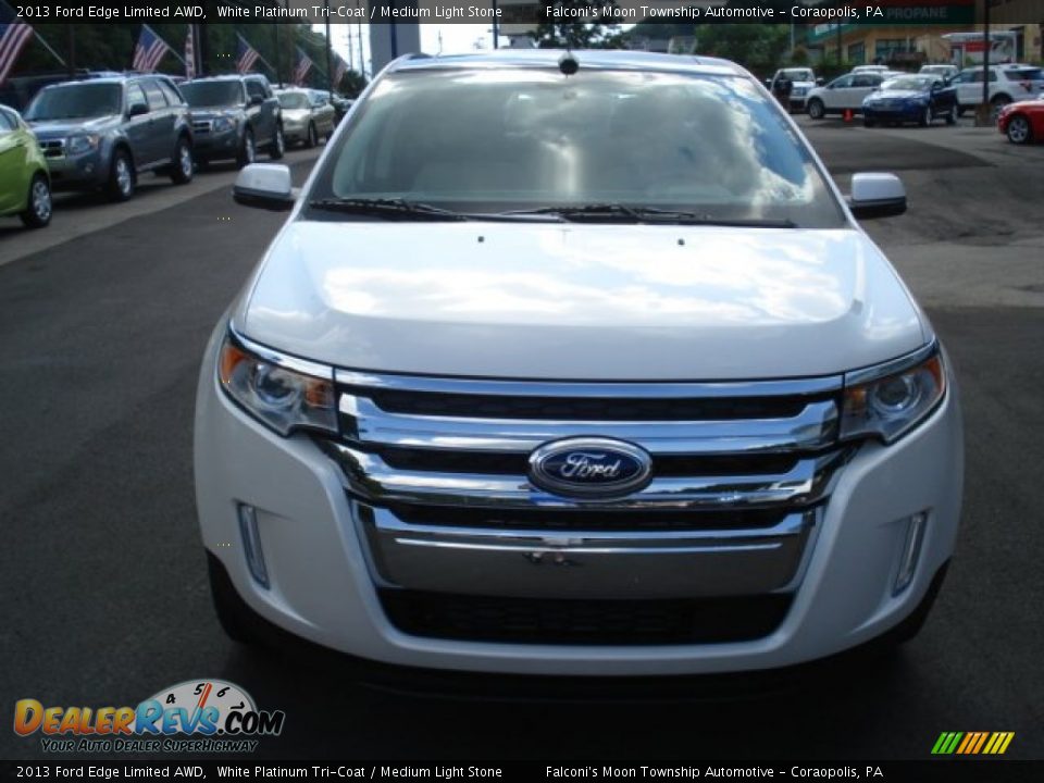 2013 Ford Edge Limited AWD White Platinum Tri-Coat / Medium Light Stone Photo #3