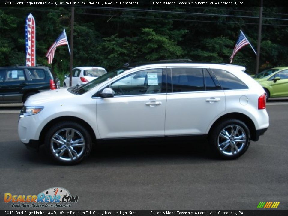 White Platinum Tri-Coat 2013 Ford Edge Limited AWD Photo #5