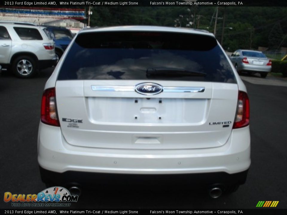 2013 Ford Edge Limited AWD White Platinum Tri-Coat / Medium Light Stone Photo #7