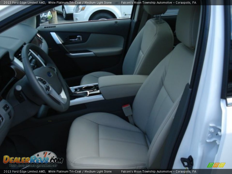 2013 Ford Edge Limited AWD White Platinum Tri-Coat / Medium Light Stone Photo #11