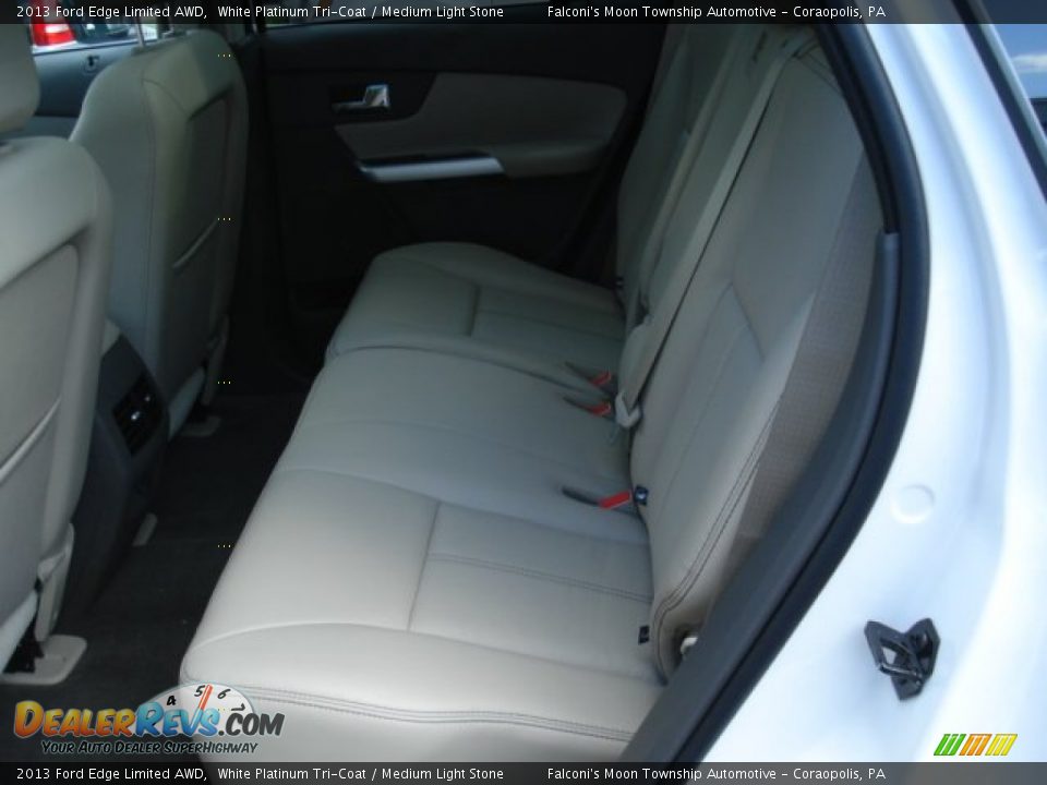 2013 Ford Edge Limited AWD White Platinum Tri-Coat / Medium Light Stone Photo #13