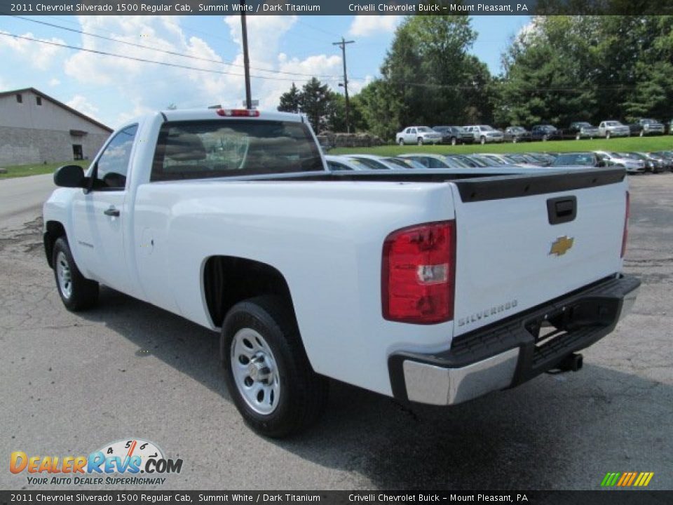 2011 Chevrolet Silverado 1500 Regular Cab Summit White / Dark Titanium Photo #4