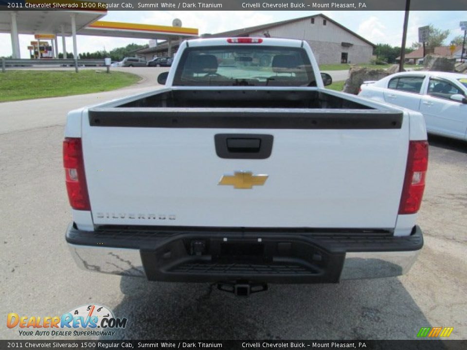 2011 Chevrolet Silverado 1500 Regular Cab Summit White / Dark Titanium Photo #5