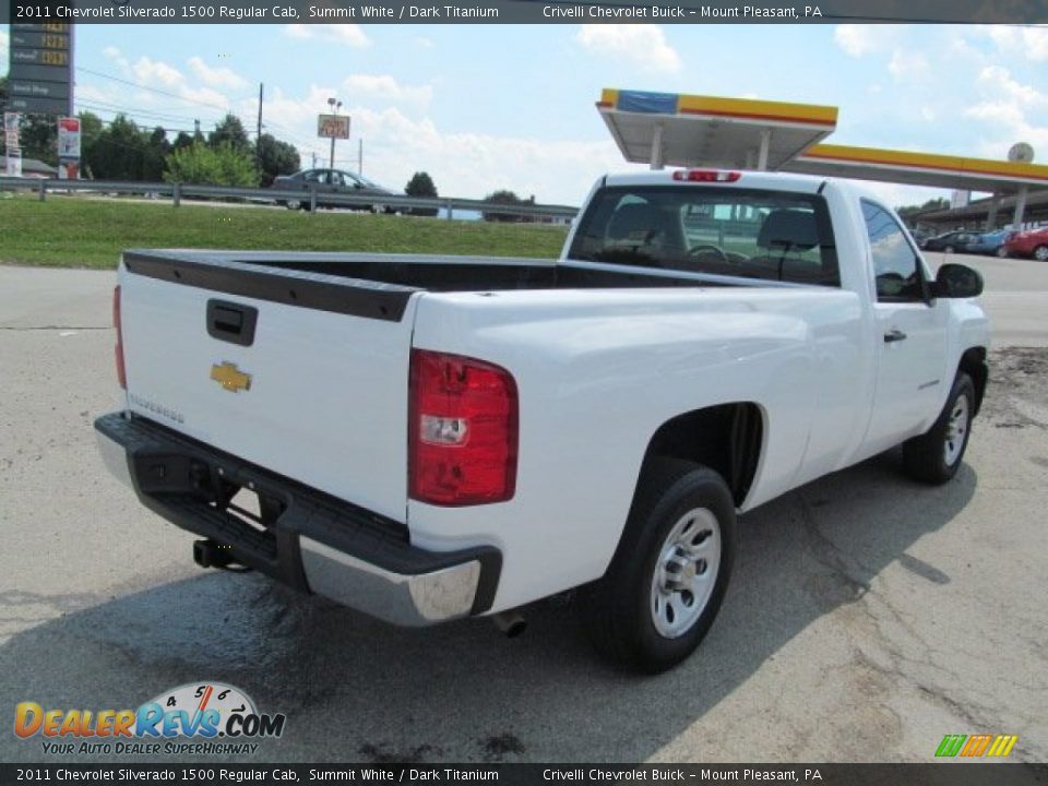 2011 Chevrolet Silverado 1500 Regular Cab Summit White / Dark Titanium Photo #6