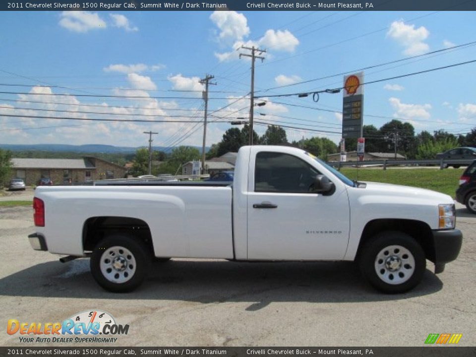 2011 Chevrolet Silverado 1500 Regular Cab Summit White / Dark Titanium Photo #9