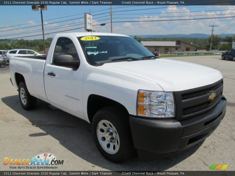 Front 3/4 View of 2011 Chevrolet Silverado 1500 Regular Cab Photo #10