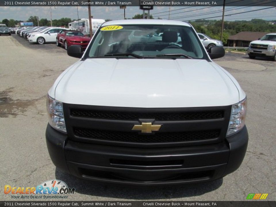 2011 Chevrolet Silverado 1500 Regular Cab Summit White / Dark Titanium Photo #11