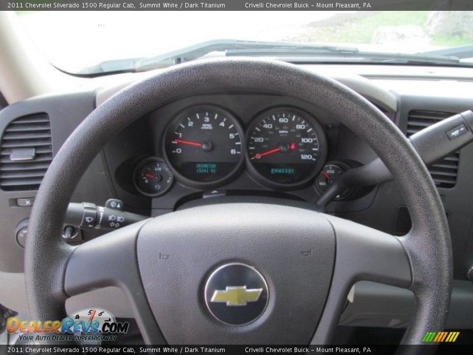 2011 Chevrolet Silverado 1500 Regular Cab Summit White / Dark Titanium Photo #20