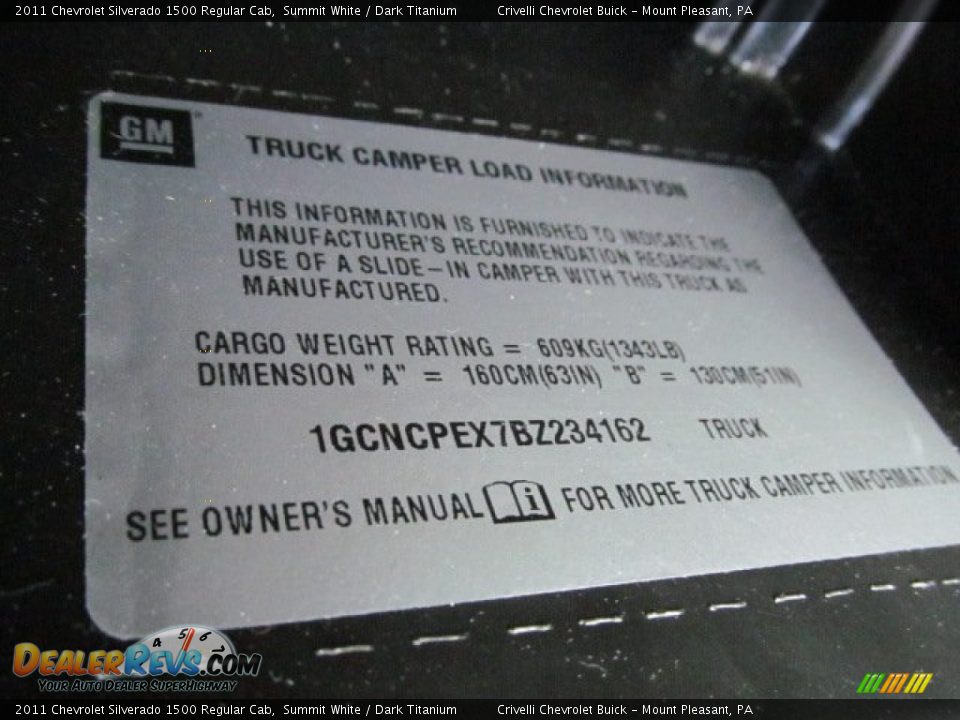 2011 Chevrolet Silverado 1500 Regular Cab Summit White / Dark Titanium Photo #28