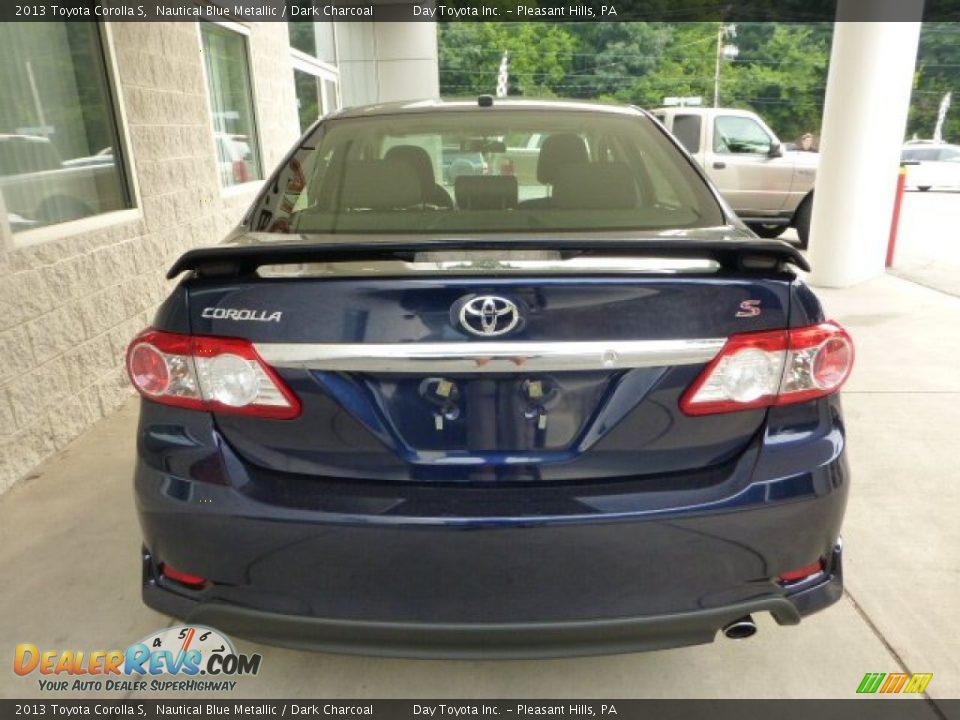 2013 Toyota Corolla S Nautical Blue Metallic / Dark Charcoal Photo #3