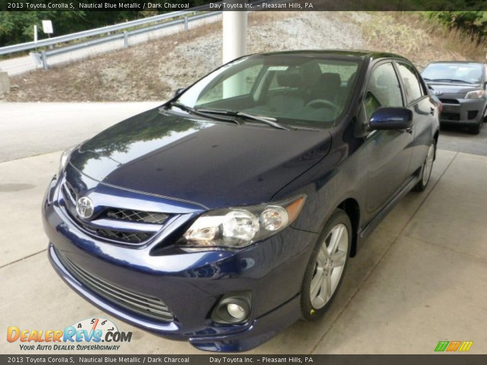 2013 Toyota Corolla S Nautical Blue Metallic / Dark Charcoal Photo #5