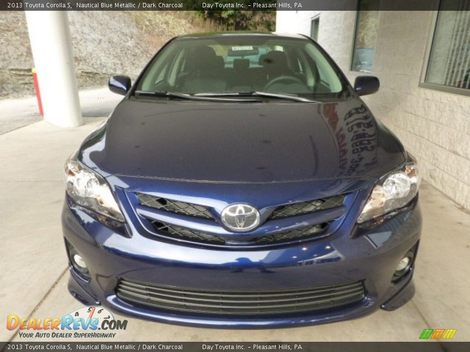 2013 Toyota Corolla S Nautical Blue Metallic / Dark Charcoal Photo #6