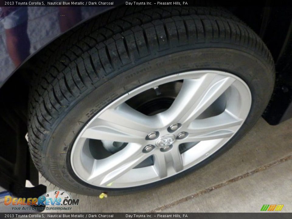 2013 Toyota Corolla S Nautical Blue Metallic / Dark Charcoal Photo #7