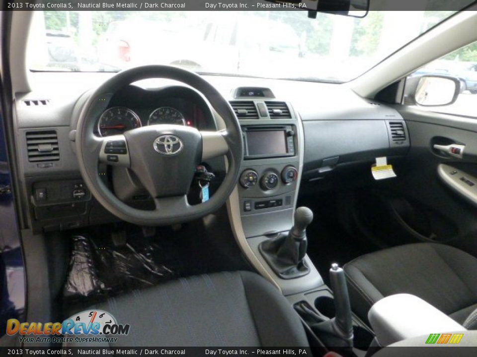 2013 Toyota Corolla S Nautical Blue Metallic / Dark Charcoal Photo #10
