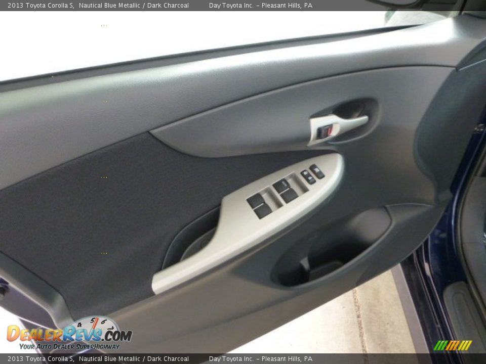 2013 Toyota Corolla S Nautical Blue Metallic / Dark Charcoal Photo #11