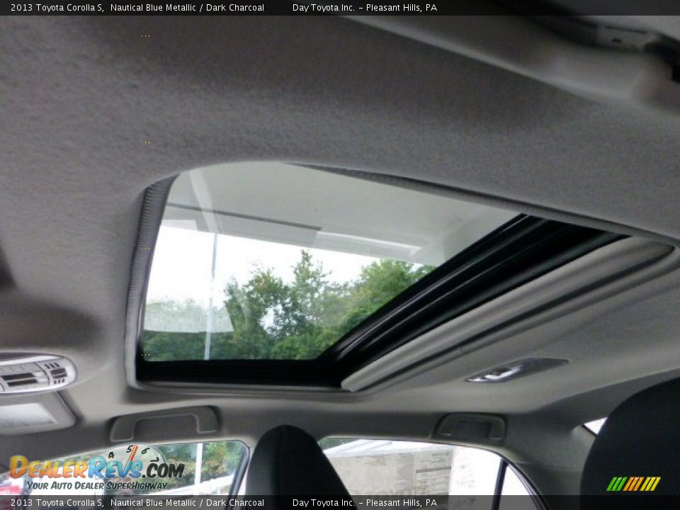2013 Toyota Corolla S Nautical Blue Metallic / Dark Charcoal Photo #12