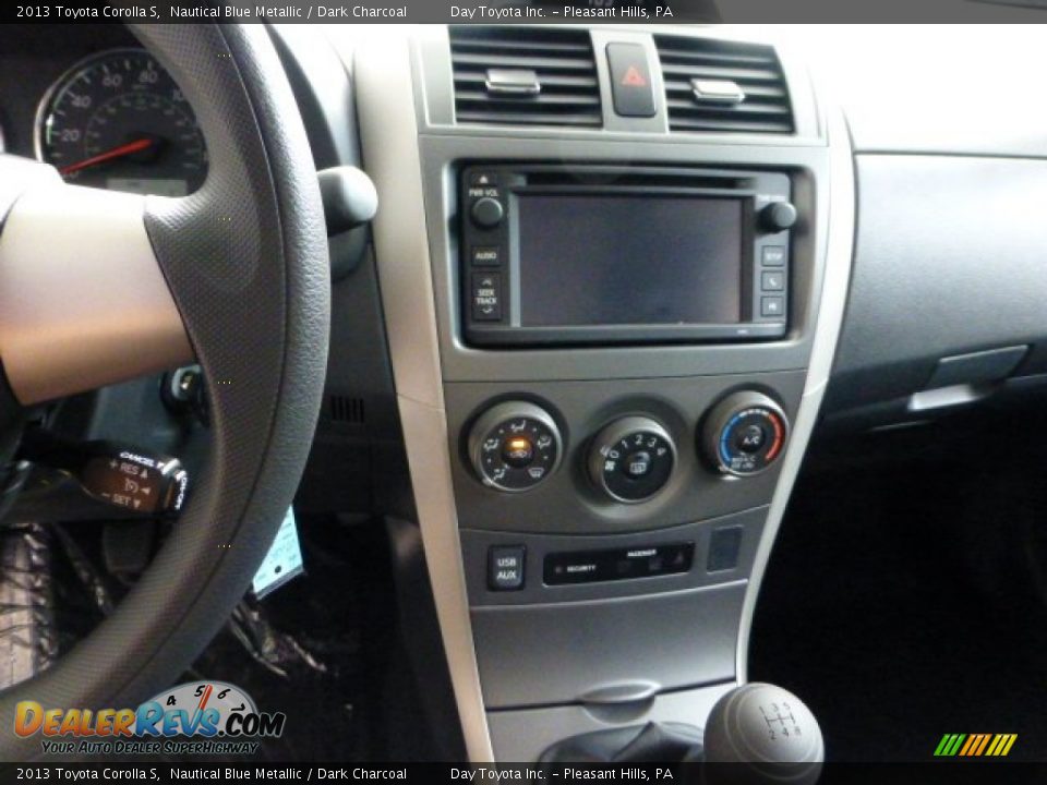2013 Toyota Corolla S Nautical Blue Metallic / Dark Charcoal Photo #13
