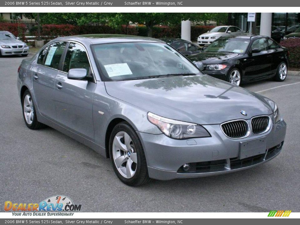 2006 BMW 5 Series 525i Sedan Silver Grey Metallic / Grey Photo #1