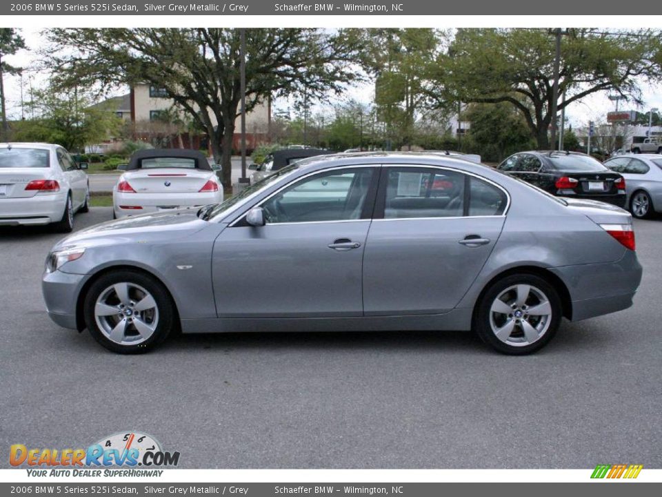 2006 BMW 5 Series 525i Sedan Silver Grey Metallic / Grey Photo #4