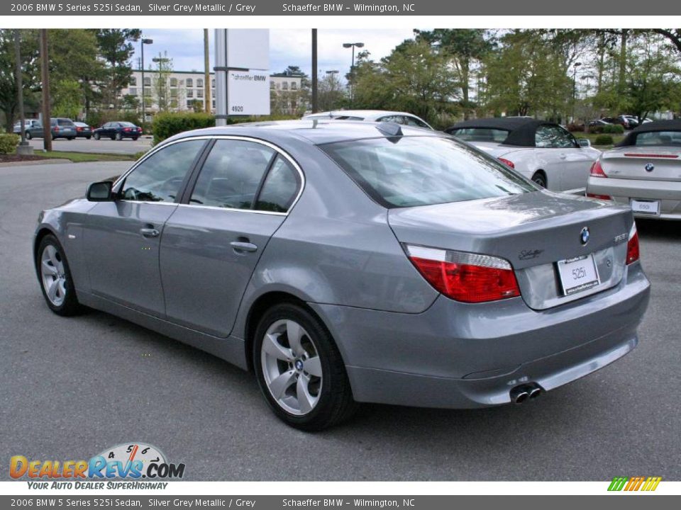 2006 BMW 5 Series 525i Sedan Silver Grey Metallic / Grey Photo #5