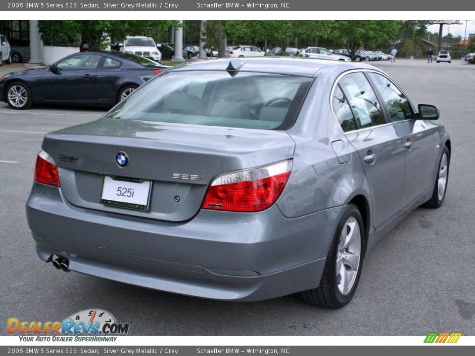 2006 BMW 5 Series 525i Sedan Silver Grey Metallic / Grey Photo #7