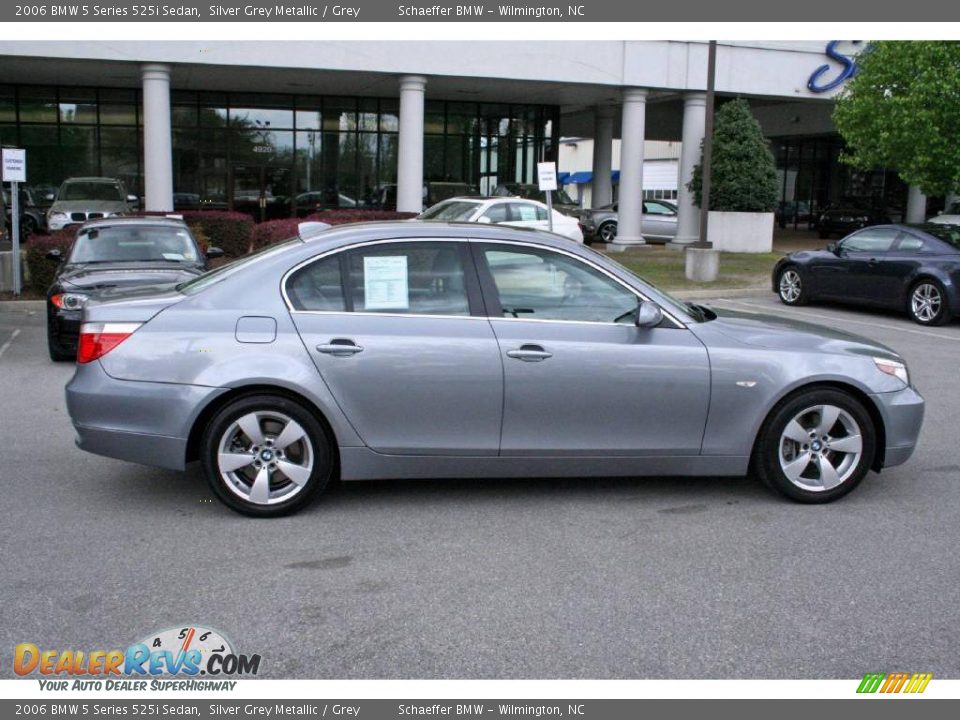 2006 BMW 5 Series 525i Sedan Silver Grey Metallic / Grey Photo #8