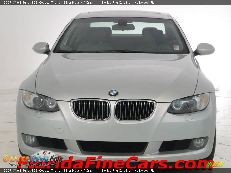 2007 BMW 3 Series 328i Coupe Titanium Silver Metallic / Grey Photo #5