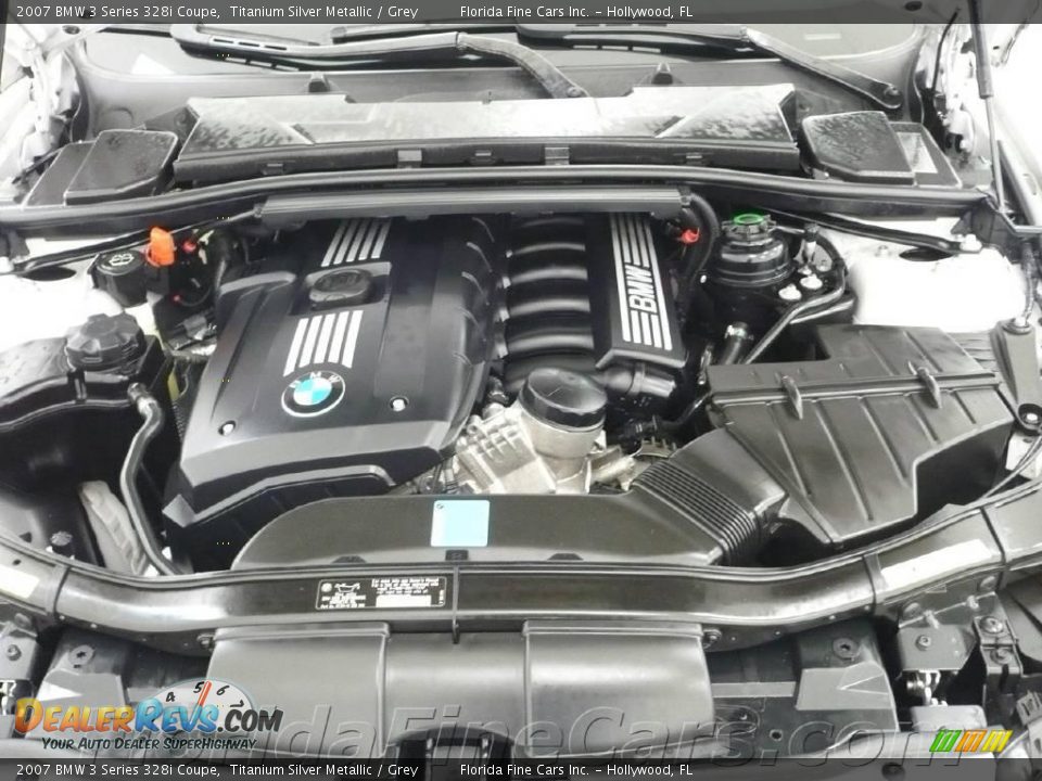2007 BMW 3 Series 328i Coupe Titanium Silver Metallic / Grey Photo #9