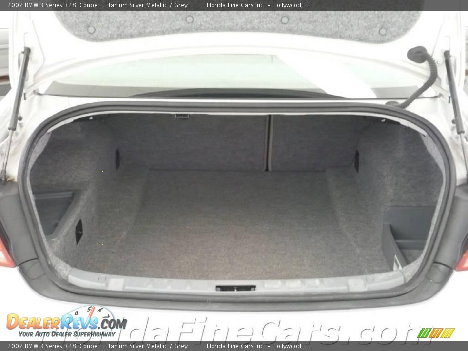 2007 BMW 3 Series 328i Coupe Titanium Silver Metallic / Grey Photo #10