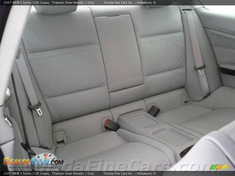 2007 BMW 3 Series 328i Coupe Titanium Silver Metallic / Grey Photo #14