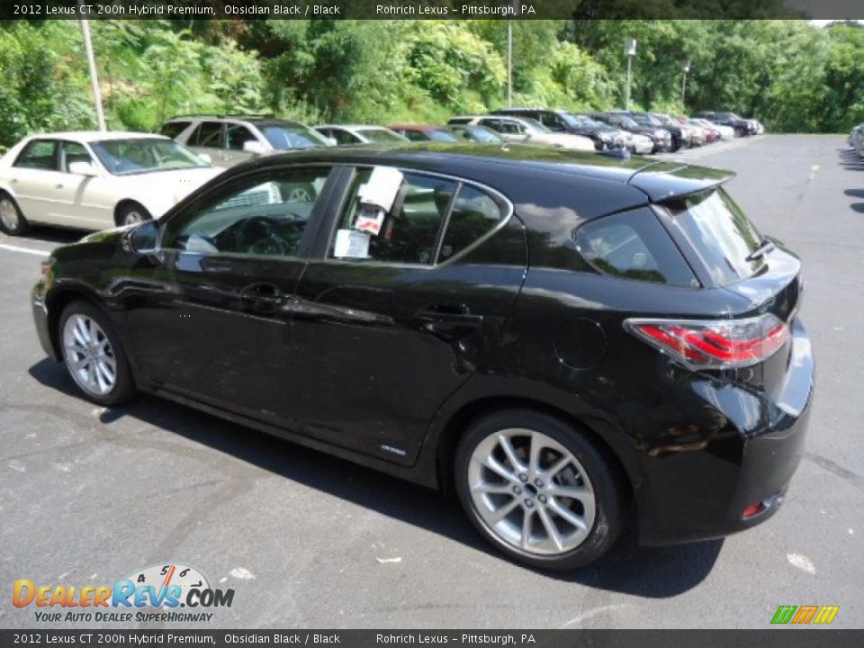 2012 Lexus CT 200h Hybrid Premium Obsidian Black / Black Photo #2