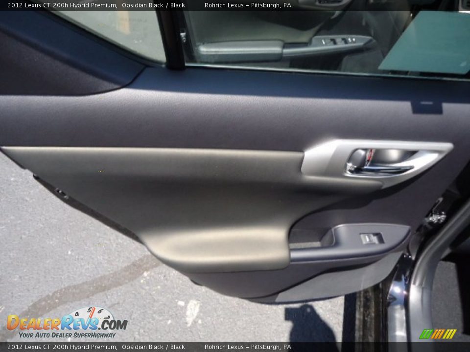 2012 Lexus CT 200h Hybrid Premium Obsidian Black / Black Photo #13