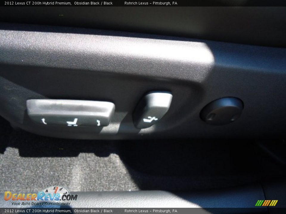 2012 Lexus CT 200h Hybrid Premium Obsidian Black / Black Photo #15