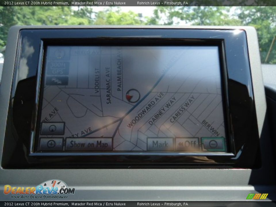 2012 Lexus CT 200h Hybrid Premium Matador Red Mica / Ecru Nuluxe Photo #17